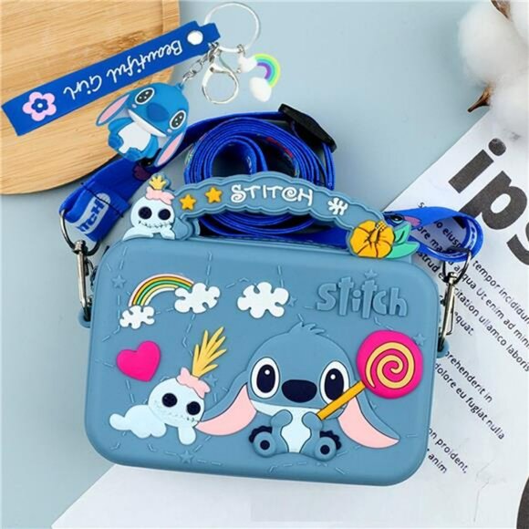 Cute crossbody bag for girls small silicone shoulder purse wallet with zipper po - Picture 4 of 8
